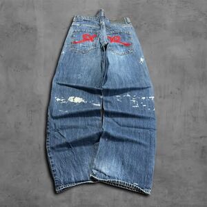 Y2K Baggy Wide Leg Medium Wash Rocawear Skater Vintage 2000s Jeans
